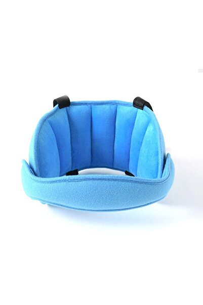 Choice حزام تثبيت رأس مقعد أمان السيارة للأطفال باللون الأزرق، واقي رأس نوم ا...