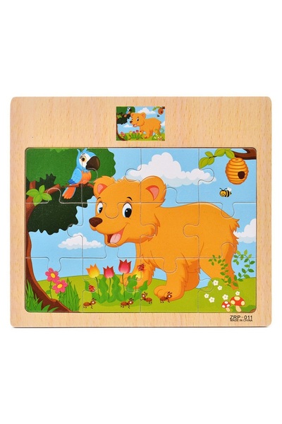 Choice5 AB-4 Hot Sale 12/9 PCS Puzzles Wooden Kids Baby Wood Cartoon Vehicle ...