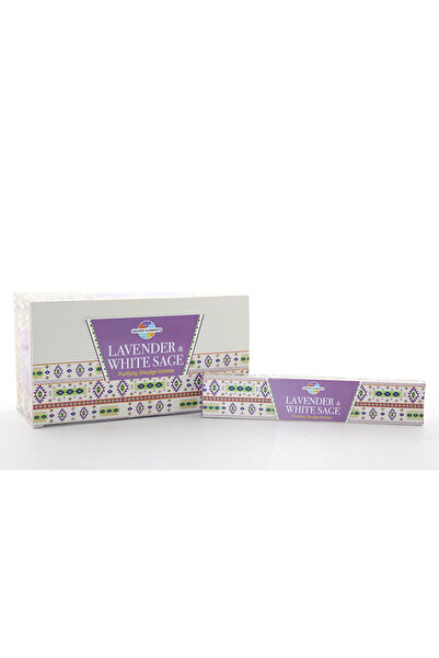 URZ GRUP Hem Sacred Elements Lavender White Sage Masala Flavored Stick Incense