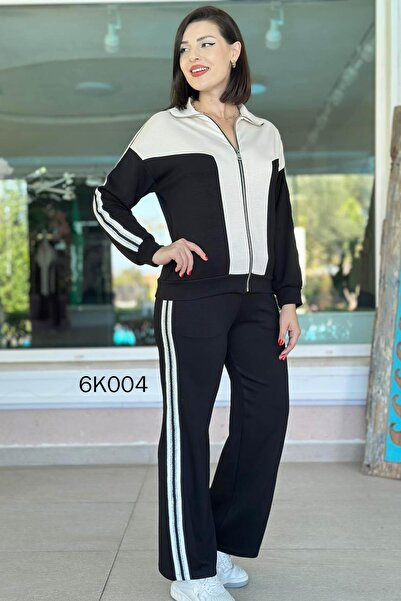 İnce Topuk Sim Şeritli Modal Takım 6k004