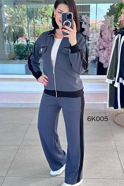 İnce Topuk طقم مودال مع إكسسوارات الجيب 6k005