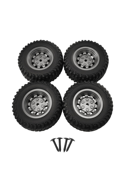 Choice 4 قطع عجلات مطاطية سداسية MN99S RC مقاس 5 مم لـ MN98 MN82 وWPL C24-1 B...