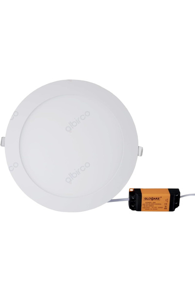 GLOWARE 18W LED Slim Panel Light, Round, Daylight, White Finish Ceiling Light – GLO-RRPL18DL
