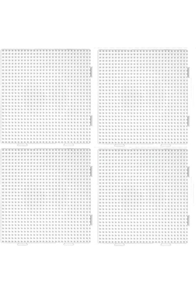Choice 4 قطع من خرز هاما، 4 قطع مربعة من الورق المقوى مقاس 2.6 مم، شفافة ومتعددة الاستخدامات، يمكن استخدامها بشكل فردي أو كـ