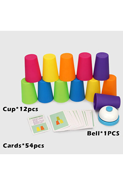 Choice مجموعة أكواب قابلة للطي تنافسية، لعبة تفاعلية لرياض الأطفال، ألغاز، لع...