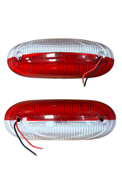 TAS Plaka Lamba İz Lambası Kırmızı-Beyaz 24v 2 Adet Fiyatı TAS.050