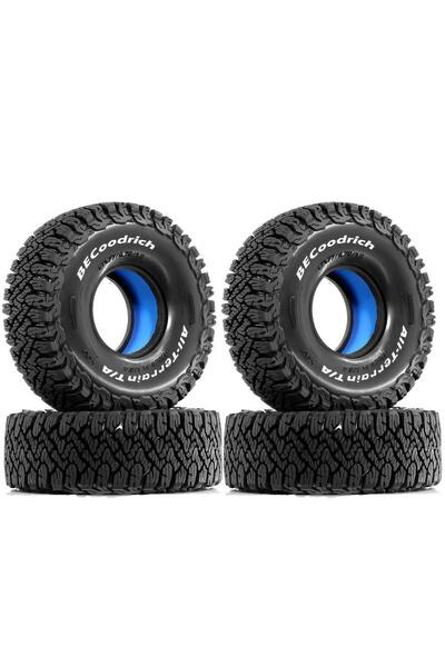 Choice KO3-4 قطع 4 إطارات مطاطية من البوتيل 120*44 مم، عجلات طينية 1.9 بوصة ل...