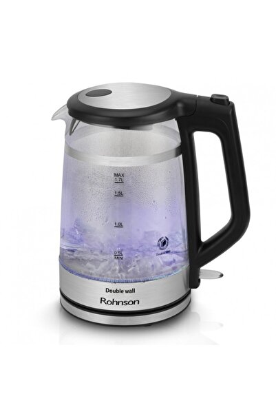 ROHNSON Fierbator R7645, Double Wall, 2200W, 1.7L, oprire automata, baza rotativă la 360°,