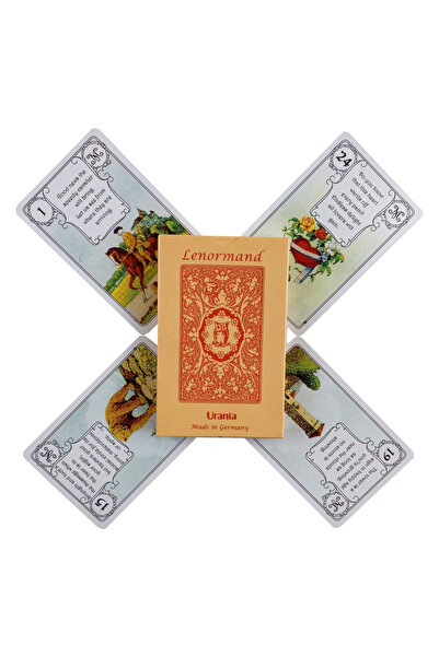 Choice بطاقات TS182 Urania Lenormand، مجموعة من 34 بطاقة عرافة القدر باللغة ا...