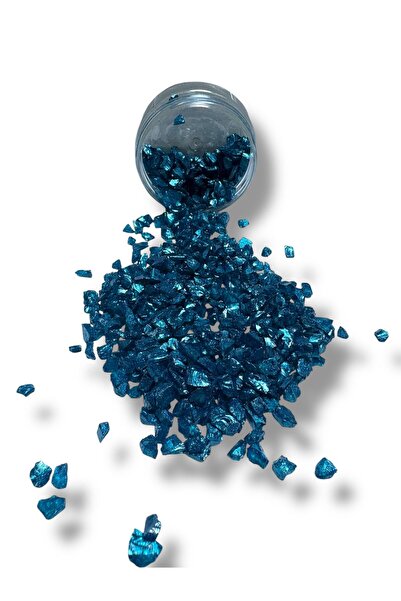 stonechem Epoksi Çalışmalarınız İçin Parlak Cam Kırıkları 4-8 mm ANTİK TURKUA...