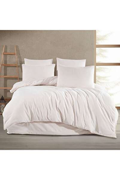Lief Home Double Duvet Cover Set 200X220 |   160X200+30 Elastic Sheet |   4 Pillowcases |   Cream