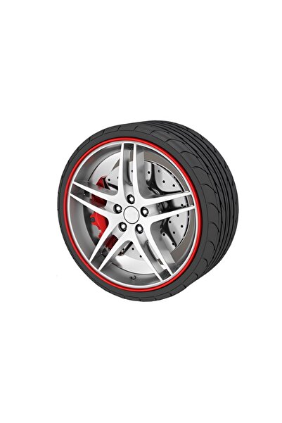 Lumi LUXURY Set 4 protectii pentru jante / inele jante - Rosu