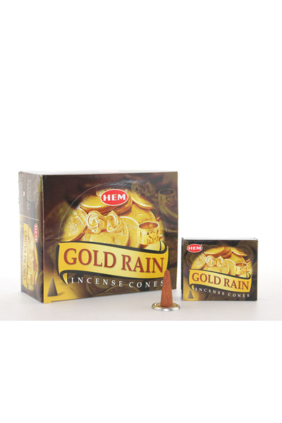 URZ GRUP Gold Rain Flavored Conical Incense