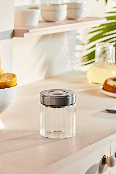 Karaca Ripple Inox Cam Saklama Kabı 450 ml