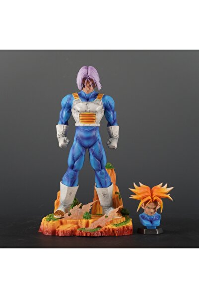 BANDAI Trunks 29cm/11.42in Anime Dragon Ball Figure Trunks Action Figures Pvc Torankusu Statue Desktop Orna