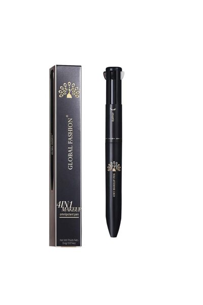 global fashion 4-in-1 Makeup Pen – Eyebrow, Eyeliner, Lip Liner & Highlighter | Waterproof, Long-Lasting Stick