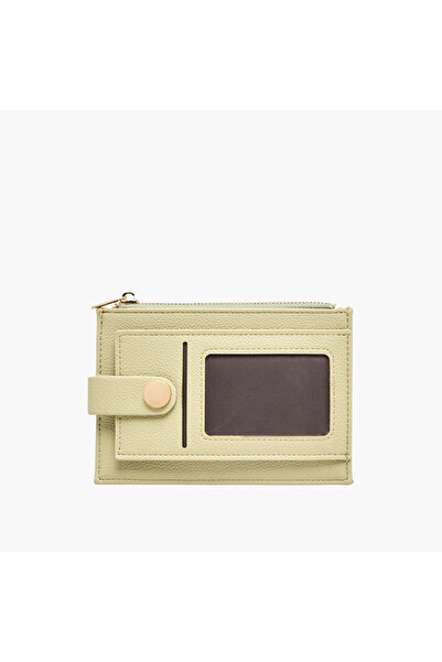 SASHA Textured Cardholder with Zip Closure