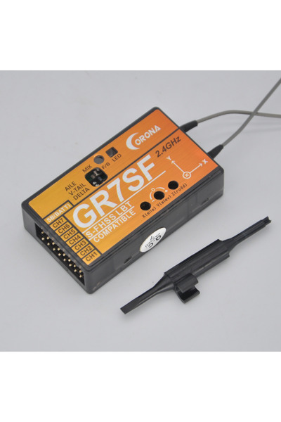 Choice جهاز استقبال GR7SF- S-FHSS Corona GR7SF S-FHSS 7CH S.BUS مع جهاز إرسال...