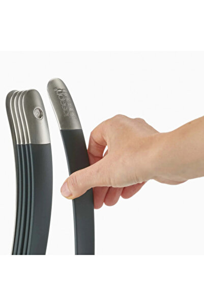 Joseph Joseph 95031 Nest 100 cooking utensil set, 5 pcs + stand, Magnetic handles, Plastic, Gray