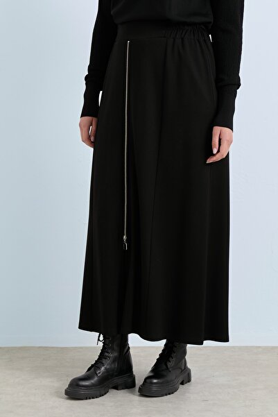 Nihan Rahat Kalıp Örme Çelik Etek Siyah