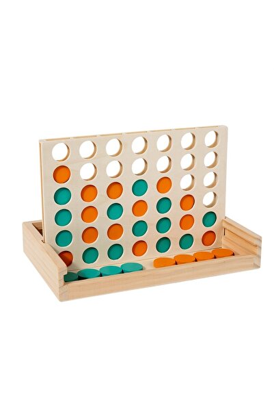 Choice لعبة لوحية خشبية "ألوان الخشب 4 في صف" - لعبة استراتيجية مناسبة للسفر ...