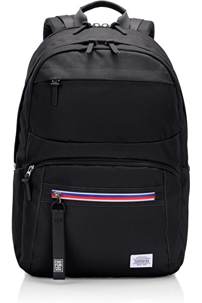 American Tourister AmericanTouristerBraydonLaptopBackpack23LCapacity,Polyester,Black|BottleHolder|FrontPocket