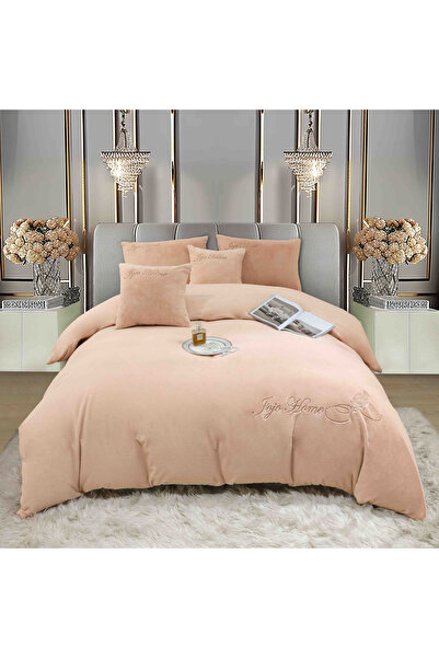 JOJO HOME Lenjerie de pat, Cocolino tip Blăniță Iepure, 2 Persoane, 6 Piese, ...