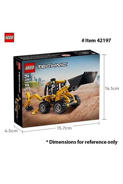 Choice لعبة بناء لودر خلفي تقني من ليجو 42197، فكرة هدية تعليمية مع حفر خلفي ...