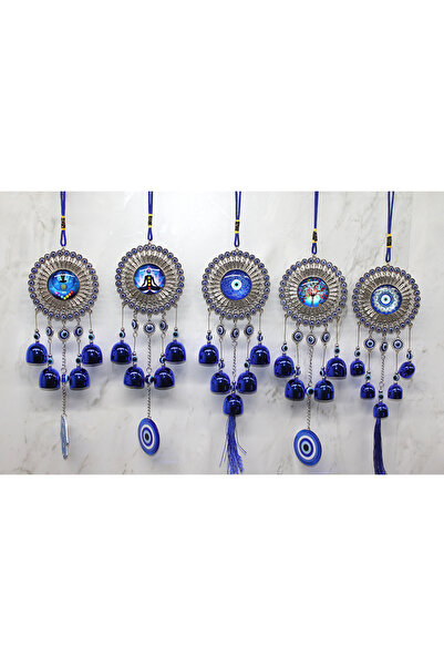 URZ GRUP نموذج جرس الخرزة المعدنية للعين الشريرة 9