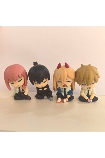 BANDAI مجموعة فانكو حقيبة من 4 قطع، تتضمن مجسمات شخصيات رجل المنشار اللطيفة ب...