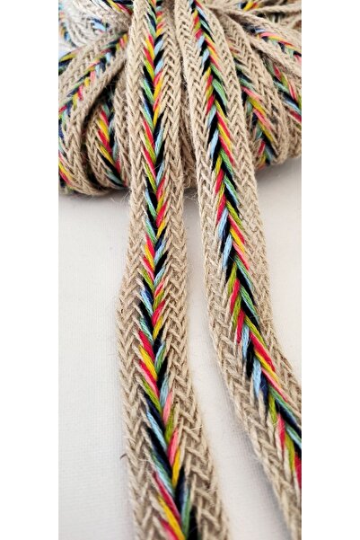 ALTAY AKSESUAR Colorful Straw Knitted Spacer Strip