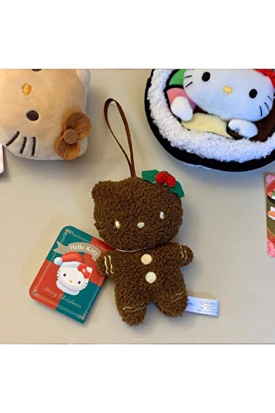 Miniso سلسلة مفاتيح سونغبينغ كريسماس سانريو هيلو كيتي كاواي ناعمة سوداء البشر...