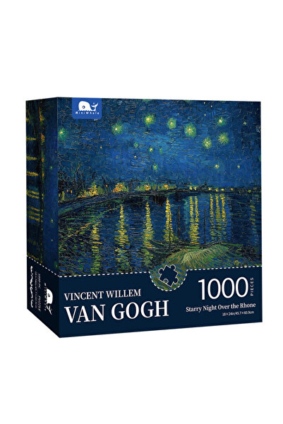 Choice لعبة أحجية الصور المقطوعة MINI-032 Maxrenard، مكونة من 1000 قطعة للبالغين والأطفال، لعبة أحجية فان جوخ، لعبة عائلية مشهورة