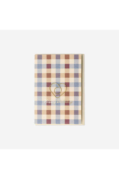 Flying Tiger Copenhagen Ayraç Detaylı Kareli Tebrik Kartı