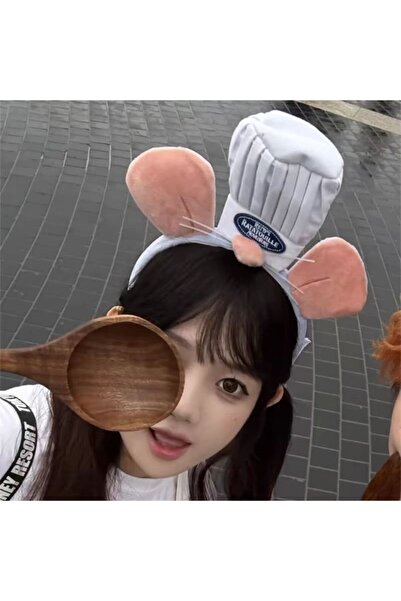Choice 12" A New Ratatouille Chef Remy Magnetic Cute Rat King Headband Washing Headband Cartoon Funny Rat K