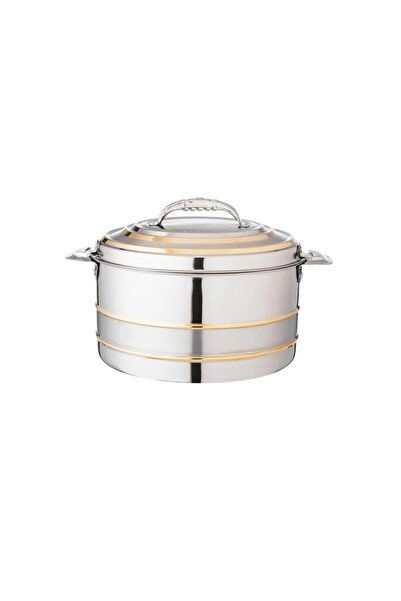 ORIAN Athena Food Container, Stainless Steel and Gold, 3 Liters