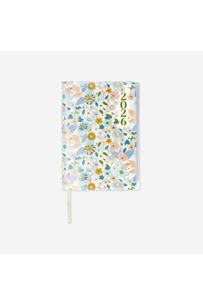 Flying Tiger Copenhagen Pastel Çiçekli Kilitli 2026 A5 Günlük Ajanda