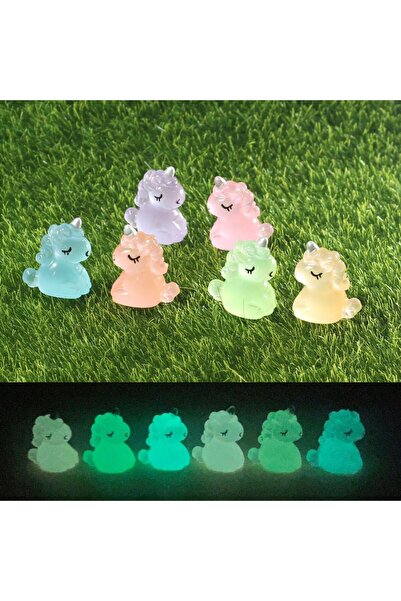 Choice 10 قطع من 10 قطع من حلي الحصان وحيد القرن ثلاثية الأبعاد المضيئة اللطي...