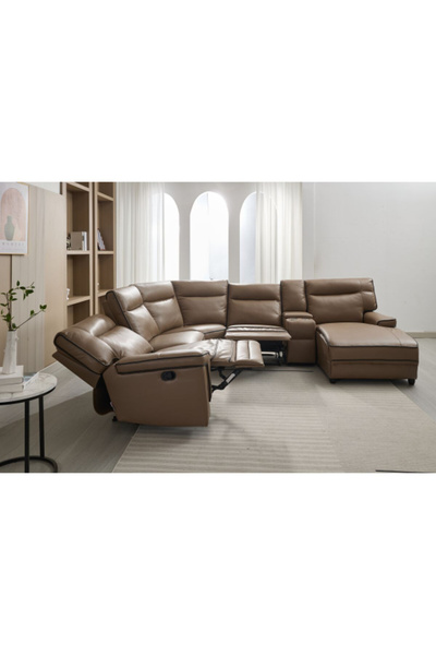 micasa Elegant and Modern Design 5-Seater Sofa with Chaise Lounge