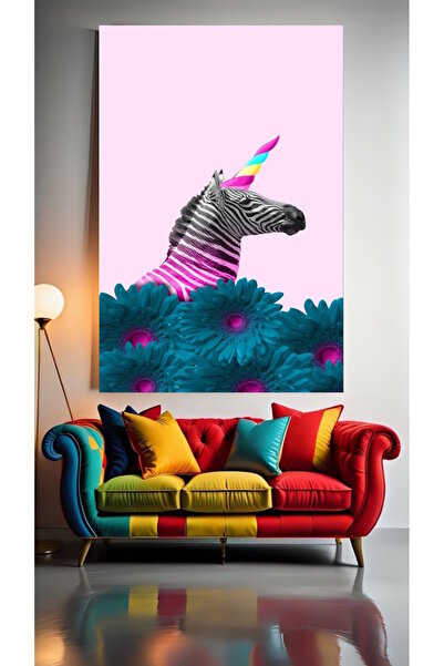 özkacar ZEBCORNN V1 Tablou pe pânză pentru decorarea casei, perete, salon, sa...