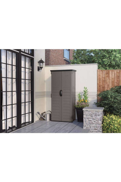 Suncast سقيفة تخزين عمودية من الراتنج بمساحة 22 قدمًا مكعبًا
