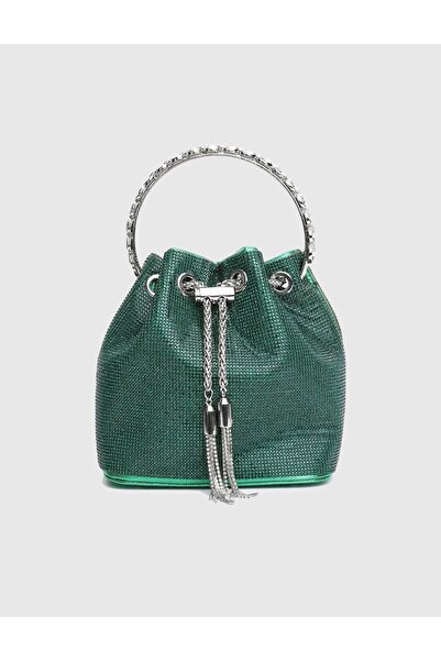 İLVİ Gores Yeşil Kadın El Çantası