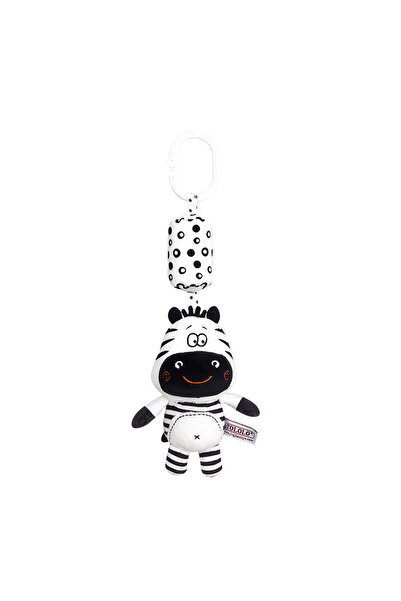 Choice A-6 Newborn Bells Soft Plush Rattle Toy Crib Hanging Bell Car Seat Travel Stroller Black And White W