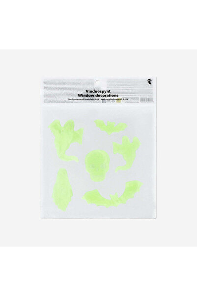 Flying Tiger Copenhagen Hayalet ve Yarasa Şeklinde Fosforlu 6'lı Pencere Stic...