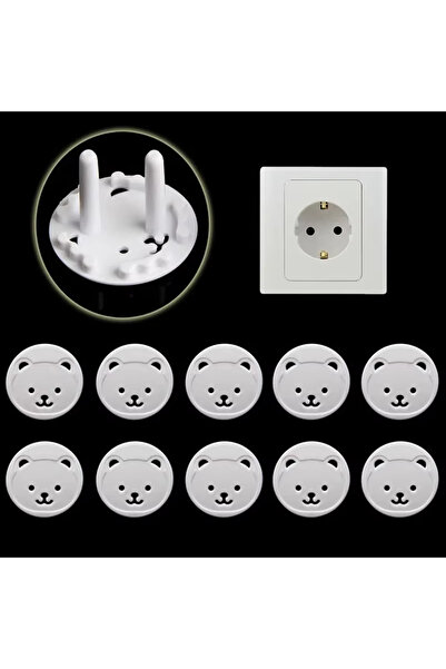 Choice 10pcs White 10pcs Bear EU Power Socket Electrical Outlet Baby Kids Child Safety Guard Protection Ant