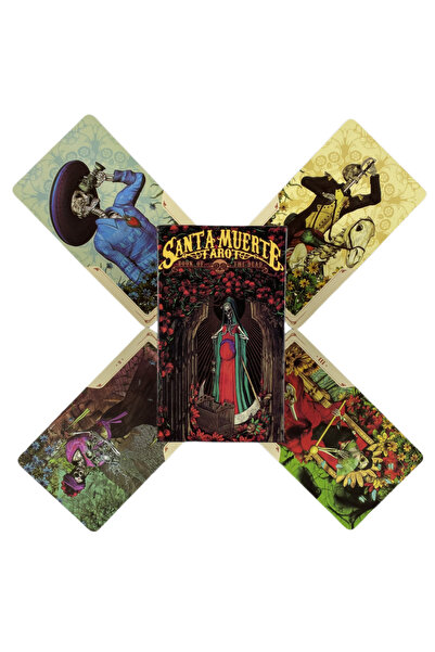 Choice بطاقات تاروت سانتا مويرتي TT22، إصدار رؤى التنجيم الإنجليزية من أوراكل...