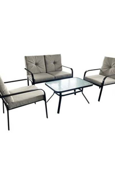 Living Accents مجموعة مقاعد خارجية متينة عالية الجودة مكونة من 4 قطع