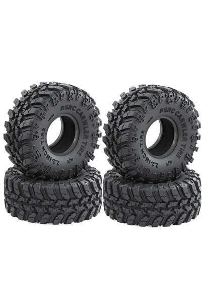 Choice 4pcs 2.2 Crawler Tires Mud slingers Tyres for 1/10 1/8 TRX4 Axial SCX10 III Wraith Yeti redcat Ever