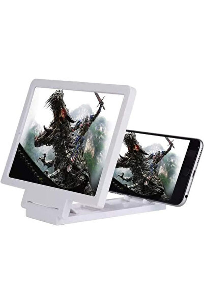 Primo Plus 3D Screen Magnifier Stand Bracket For Mobile Phones White