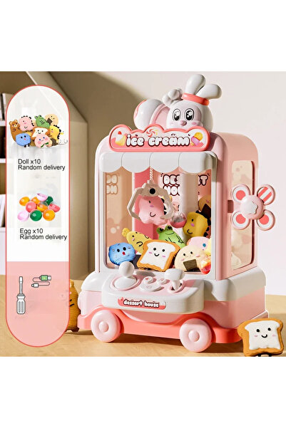 Choice1 Pink Rabbit Doll Machine Toy for Kids Mini Cartoon Claw Crane Machine...